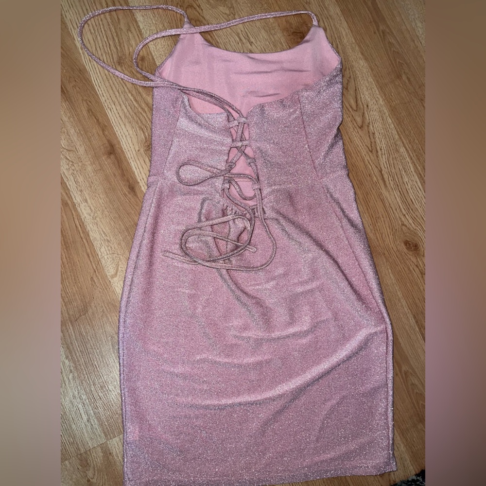 Pink Backless Dress - Picture 4 of 9